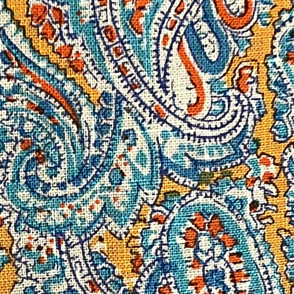 Ralph Lauren Purple Label Men Linen Casual Button Shirt Italy Paisley Sz Large - Picture 4 of 9